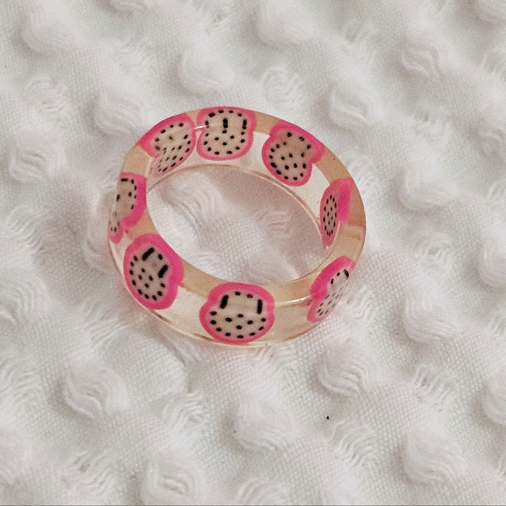 Dragonfruit Resin Ring